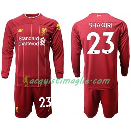 Divisa di Calcio Liverpool Shaqiri 23 Bambino Prima 2019/2020 Manica Lunga